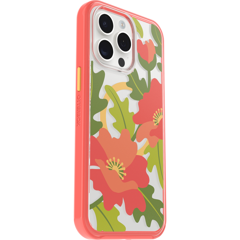 product image 3 - iPhone 15 Pro Max Case Symmetry Series Clear for MagSafe Fluttering Flora
