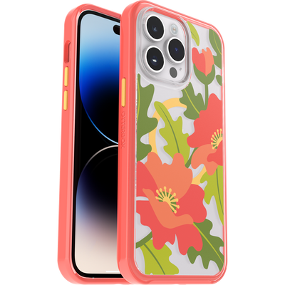 iPhone 14 Pro Max Case | Symmetry Series Clear for MagSafe - Fluttering Flora