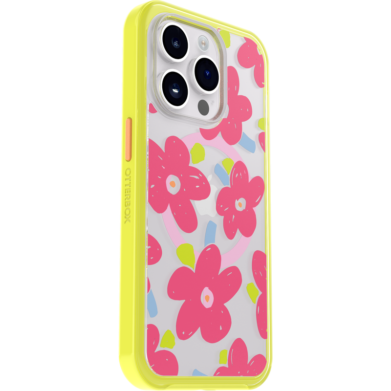 product image 3 - iPhone 14 Pro Case Symmetry Series Clear for MagSafe Fluttering Flora