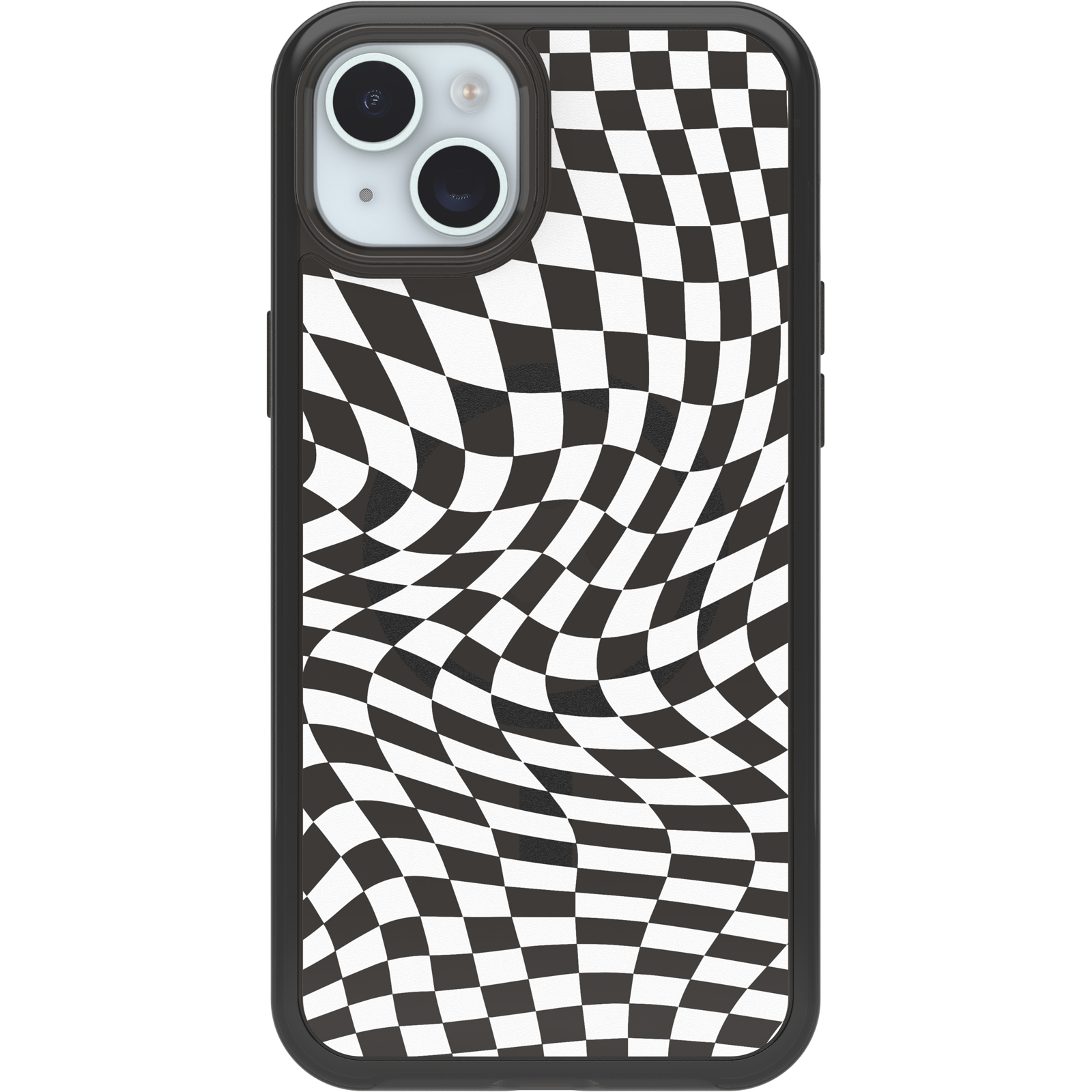 ブラック/ホワイト Symmetry Series Clear for MagSafe iPhone 15 Plus 